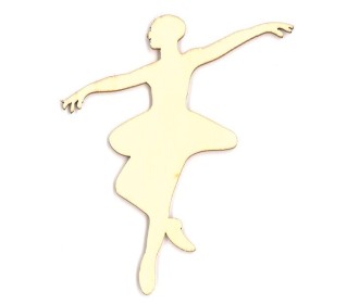 Μπαλαρίνα ξύλινη 10x8x0.3εκ. Μπαλαρίνα ξύλινη 10x8x0.3εκ.