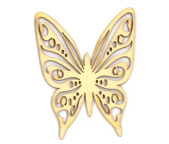 Πεταλούδα ξύλινη 8.6x6.7x0,3εκ. Πεταλούδα ξύλινη 8.6x6.7x0,3εκ.