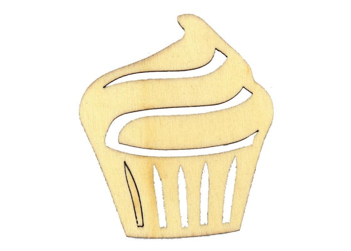 Cup cake ξύλινο 6.5x5,7x0,3εκ. Cup cake ξύλινο 6.5x5,7x0,3εκ.