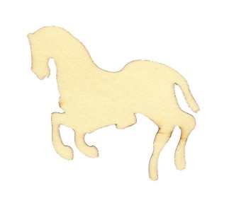 Aλογάκι ξύλινο 8x7,2x0,3εκ.