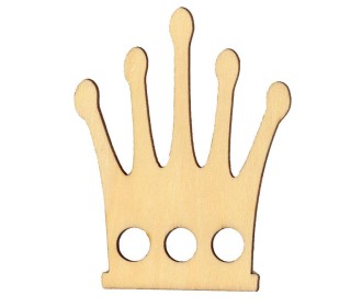 Κορώνα ξύλινη 8x6,1x0,3εκ. Κορώνα ξύλινη 8x6,1x0,3εκ.