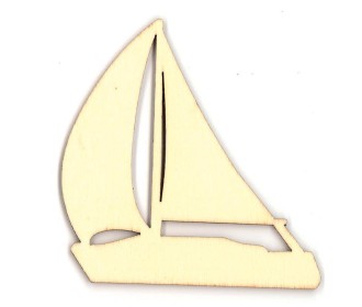 Καράβι ξύλινο 8x7,9x0,3εκ. Καράβι ξύλινο 8x7,9x0,3εκ.