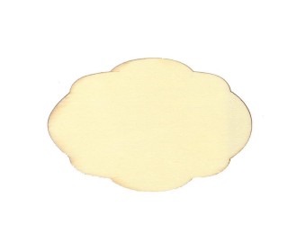 Πινακίδα ξύλινη με καμπύλες 10x6,6x0,3εκ. Πινακίδα ξύλινη με καμπύλες 10x6,6x0,3εκ.