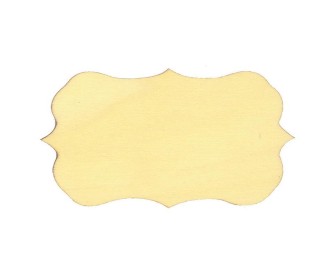 Πινακίδα ξύλινη με καμπύλες και μύτες 14x7,7x0,3εκ. Πινακίδα ξύλινη με καμπύλες και μύτες 14x7,7x0,3εκ.