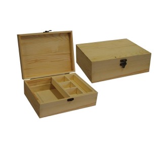 Κουτί ξύλινο με κλείστρο 25x19,2x8,5εκ. Κουτί ξύλινο με κλείστρο 25x19,2x8,5εκ.
