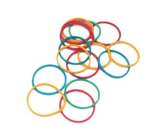 Λαστιχάκια χρωματιστά  Ø2,5εκ. 40γρ. σε blister Λαστιχάκια χρωματιστά  Ø2,5εκ. 40γρ. σε blister