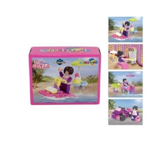 Κουτί με  35 τουβλάκια κατασκευών κοκτέηλ 4 σχέδια