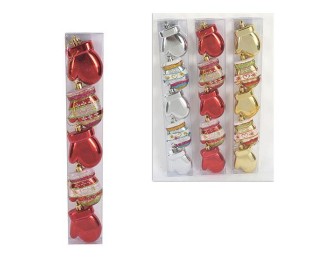 Χριστουγεννιάτικα στολίδια γαντάκια σετ 5τμχ , κοκτέηλ 3 χρωμάτων. Υ7x5x2εκ Χριστουγεννιάτικα στολίδια γαντάκια σετ 5τμχ , κοκτέηλ 3 χρωμάτων. Υ7x5x2εκ