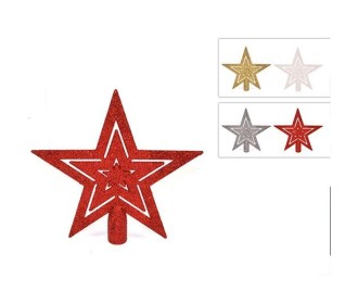 Κορυφή δέντρου αστέρι κοκτέηλ 4 χρωμ. Y18x5x18,5εκ.