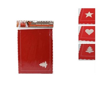 Χριστουγεννιάτικη τραβέρσα κόκκινη, κοκτέηλ 3 σχεδίων. Διάσταση 120x30εκ. Χριστουγεννιάτικη τραβέρσα κόκκινη, κοκτέηλ 3 σχεδίων. Διάσταση 120x30εκ.