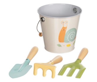 Goki κουβαδάκι με εργαλεία κήπου Υ13εκ. ∅14,5εκ.