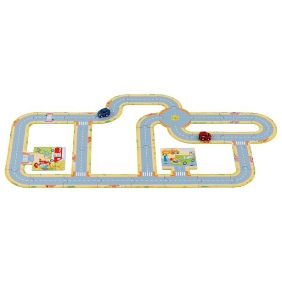Goki αυτοκινητόδρομος με 2 αυτοκινητάκια 23x23x5εκ. Goki αυτοκινητόδρομος με 2 αυτοκινητάκια 23x23x5εκ.