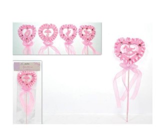 Ραβδάκια διακοσμητικά 35εκ. 4 σχέδια ροζ Ραβδάκια διακοσμητικά 35εκ. 4 σχέδια ροζ