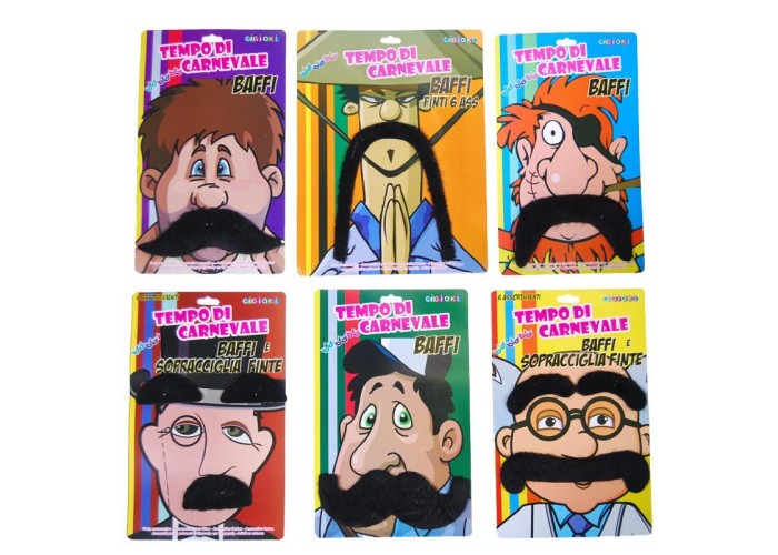 Μουστάκι σε blister 17x21εκ., 6 σχέδια