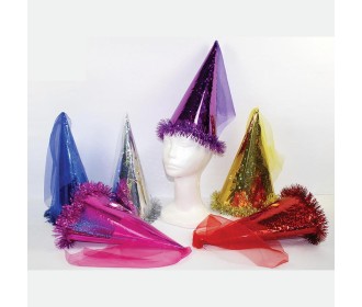 Καπέλο αποκριάτικο με λάστιχο και ύφασμα