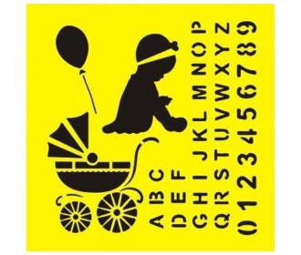 Στένσιλ πλαστικό Στένσιλ πλαστικό