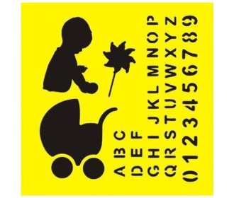 Στένσιλ πλαστικό Στένσιλ πλαστικό