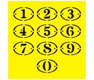 Στένσιλ πλαστικό Στένσιλ πλαστικό