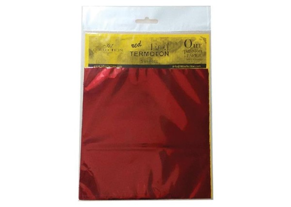 Φιλμ μεταλλοτυπίας κόκκινο 15,5x15.5εκ. Φιλμ μεταλλοτυπίας κόκκινο 15,5x15.5εκ.