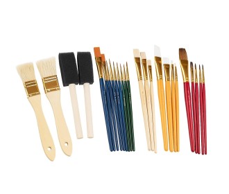 Πινέλα ζωγραφικής σετ 25 τεμαχίων