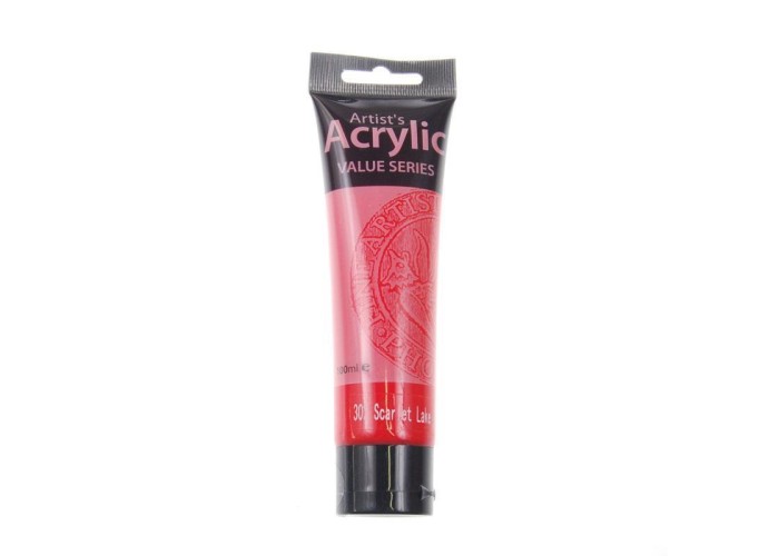 Phoenix ακρυλικό χρώμα 302 scarlet, σωληνάριο 100ml Phoenix ακρυλικό χρώμα 302 scarlet, σωληνάριο 100ml