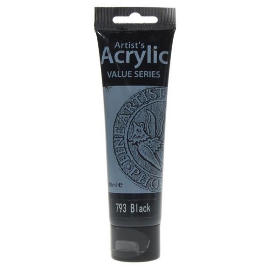Phoenix ακρυλικό χρώμα 793 lamp black, σωληνάριο 100ml Phoenix ακρυλικό χρώμα 793 lamp black, σωληνάριο 100ml