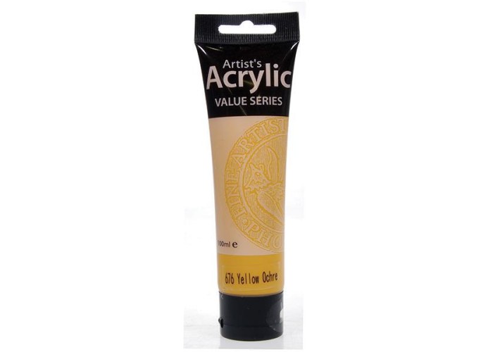 Phoenix ακρυλικό χρώμα 676 yellow ochre, σωληνάριο 100ml Phoenix ακρυλικό χρώμα 676 yellow ochre, σωληνάριο 100ml