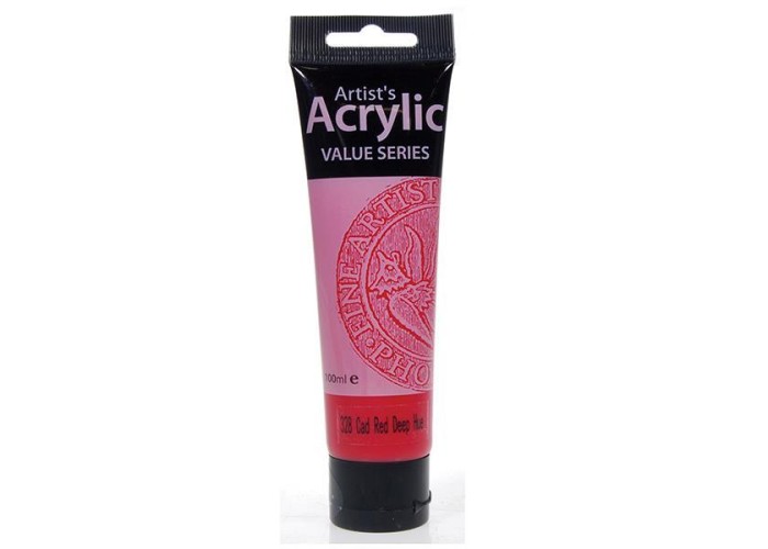 Phoenix ακρυλικό χρώμα 328 cad red deep hue, σωληνάριο 100ml Phoenix ακρυλικό χρώμα 328 cad red deep hue, σωληνάριο 100ml