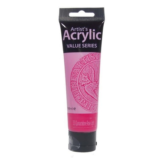 Phoenix ακρυλικό χρώμα 333 quinacridone rose light, σωληνάριο 100ml Phoenix ακρυλικό χρώμα 333 quinacridone rose light, σωληνάριο 100ml