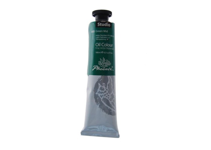 Phoenix χρώμα λαδιού mid green 180ml Phoenix χρώμα λαδιού mid green 180ml