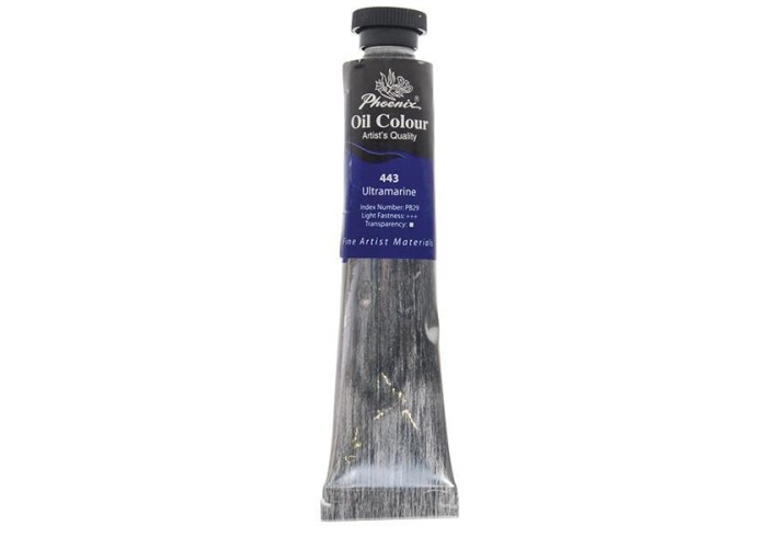 Phoenix χρώμα λαδιού 443 ultramarine, σωληνάριο 50ml Phoenix χρώμα λαδιού 443 ultramarine, σωληνάριο 50ml