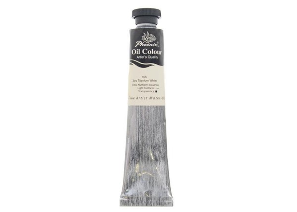 Phoenix χρώμα λαδιού 106 zinc titanium white, σωληνάριο 50ml Phoenix χρώμα λαδιού 106 zinc titanium white, σωληνάριο 50ml