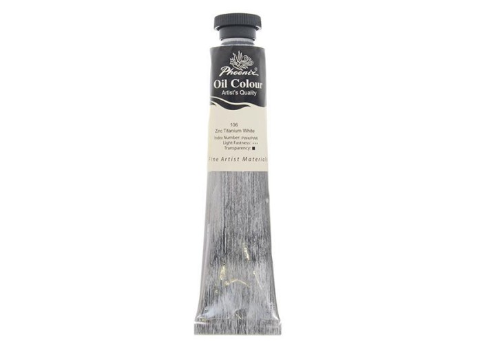 Phoenix χρώμα λαδιού 106 zinc titanium white, σωληνάριο 50ml