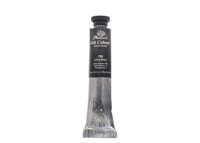 Phoenix χρώμα λαδιού 793 lamp black, σωληνάριο 50ml