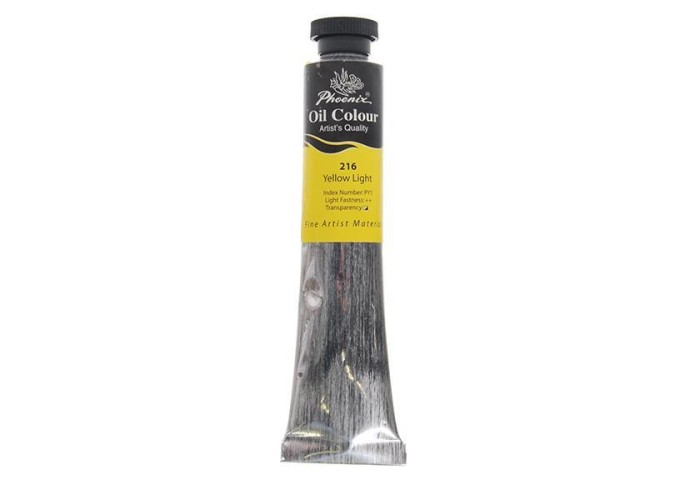 Phoenix χρώμα λαδιού 216 yellow light, σωληνάριο 50ml Phoenix χρώμα λαδιού 216 yellow light, σωληνάριο 50ml