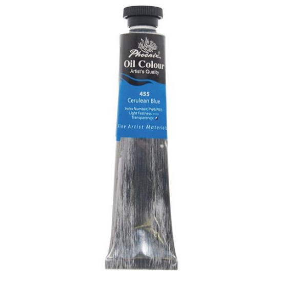Phoenix χρώμα λαδιού 455 cerulean blue hue, σωληνάριο 50ml Phoenix χρώμα λαδιού 455 cerulean blue hue, σωληνάριο 50ml
