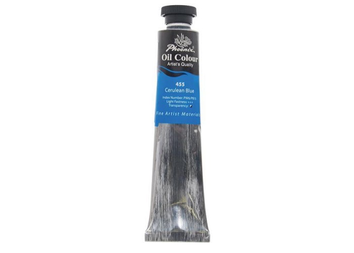 Phoenix χρώμα λαδιού 455 cerulean blue hue, σωληνάριο 50ml Phoenix χρώμα λαδιού 455 cerulean blue hue, σωληνάριο 50ml
