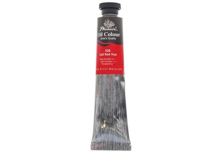 Phoenix χρώμα λαδιού 326 cad red (hue), σωληνάριο 50ml Phoenix χρώμα λαδιού 326 cad red (hue), σωληνάριο 50ml