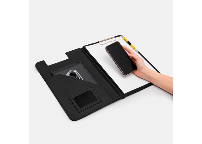 Ντοσιέ με πιάστρα PVC μαύρο Y32,5x23x1,5εκ.