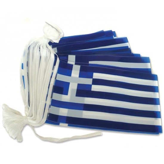 Ελληνική σημαία γιρλάντα 6μ. Ελληνική σημαία γιρλάντα 6μ.
