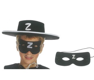 Καπέλο τσόχινο Ζορρό μαύρο Καπέλο τσόχινο Ζορρό μαύρο