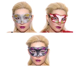 Μάσκα μάτια σε 3 χρώματα Μάσκα μάτια σε 3 χρώματα