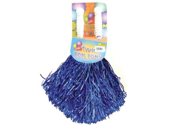 Πον πον μπλε μεταλλιζέ Πον πον μπλε μεταλλιζέ