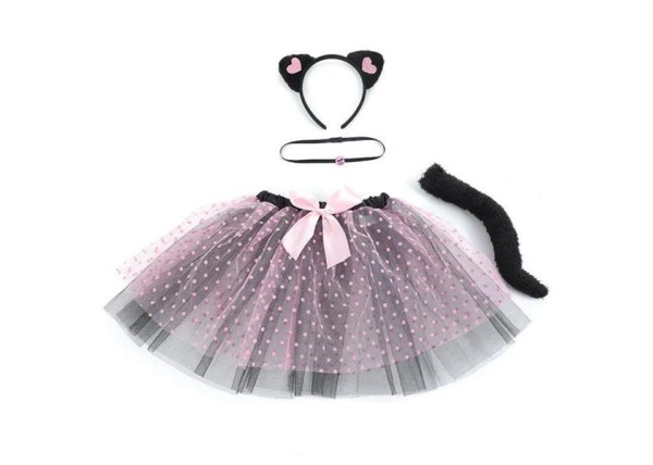 Σετ Γατούλα με τσόκερ, στέκα, ουρά και τουτού