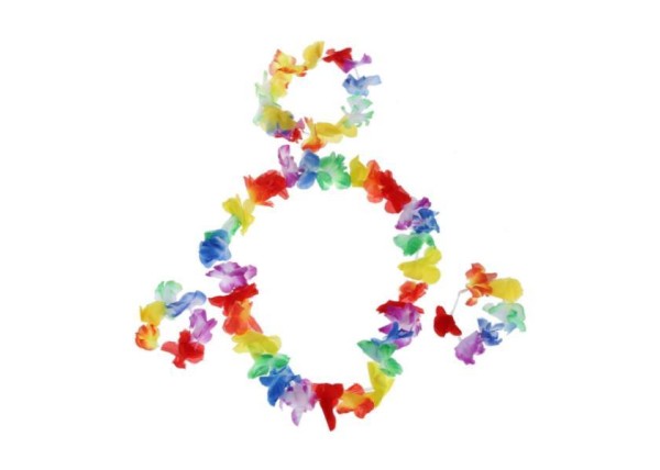 Σετ κολιέ χαβανέζας 4 τμχ Σετ κολιέ χαβανέζας 4 τμχ