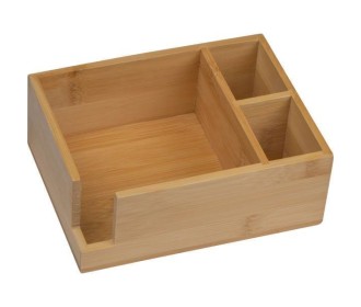 Θήκη για μαχαιροπίρουνα ξύλινη μικρή 16x12x6εκ.