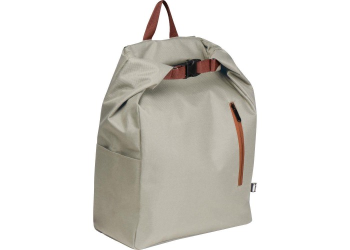 Σακίδιο πλάτης μπεζ από οικολογικό RPET, Υ50x30x14εκ.