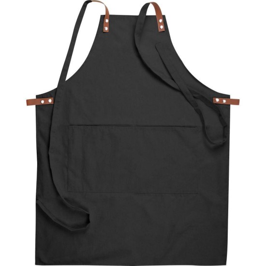 Ποδιά barista - σερβιτόρου από βαμβάκι, μαύρη Υ88x66x5εκ. Ποδιά barista - σερβιτόρου από βαμβάκι, μαύρη Υ88x66x5εκ.