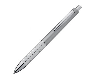 Πλαστικό στυλό με ζώνη λαβής ασημί Υ14,4xØ1,1εκ. Πλαστικό στυλό με ζώνη λαβής ασημί Υ14,4xØ1,1εκ.