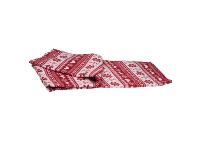 Xριστουγεννιάτικη κουβέρτα fleece κόκκινη 130χ170εκ. Xριστουγεννιάτικη κουβέρτα fleece κόκκινη 130χ170εκ.
